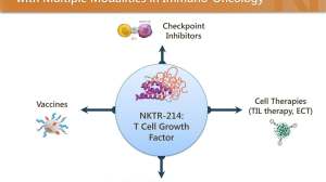 NKTR-214联合PD1：72%肿瘤缩小