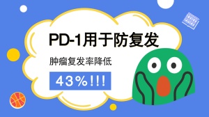 确定了：PD-1用于早期患者，肿瘤复发率降低43%！